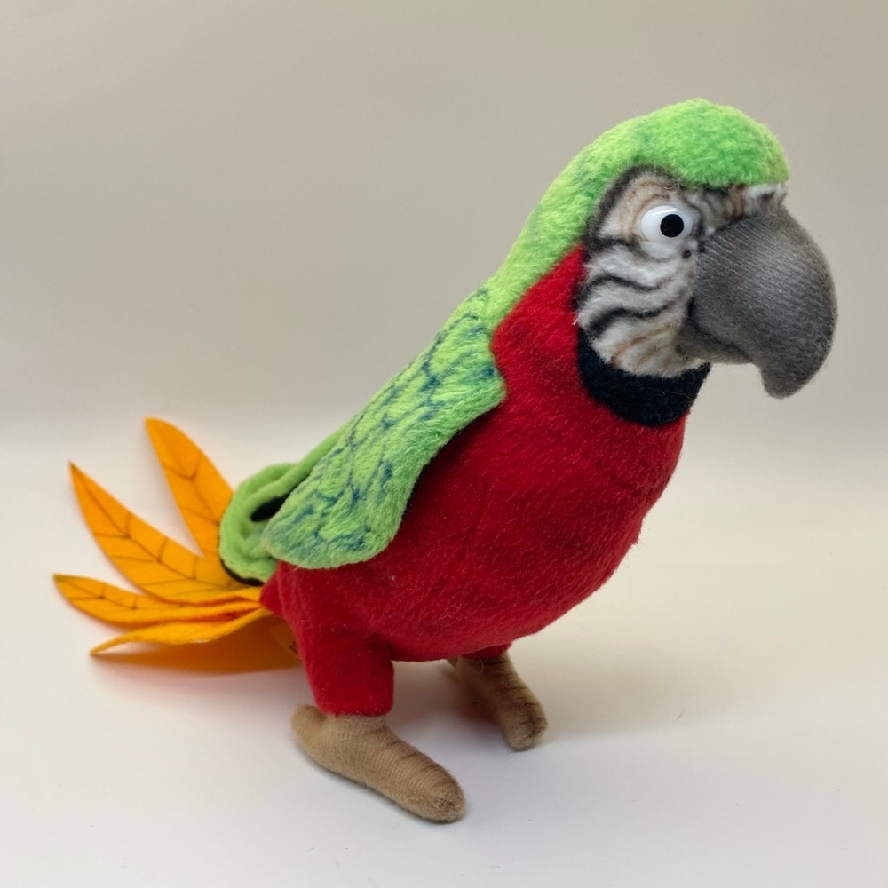Hansa Red and Green Macaw plush‎